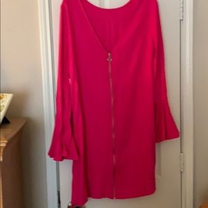 Beautiful pink dress with bell sleeves